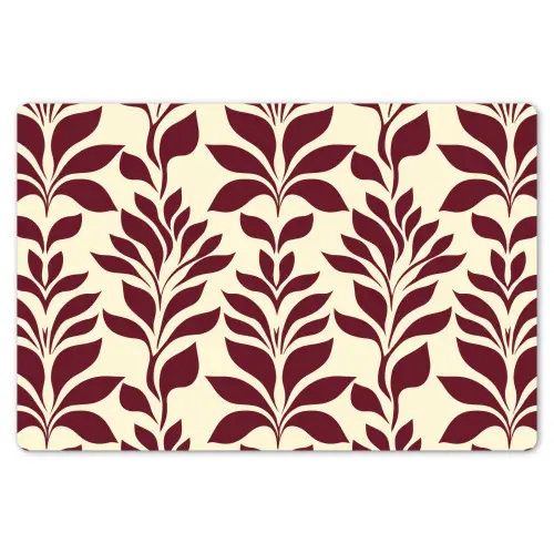 Abstract - Bladeren - Burgundy Placemat vinyl groot 368 -zzsfeer1_Kitchenyeah-website
