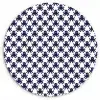 Oceaan - Octo - Blauw - Wit Wandcirkel plexiglas klein 852 -3d
