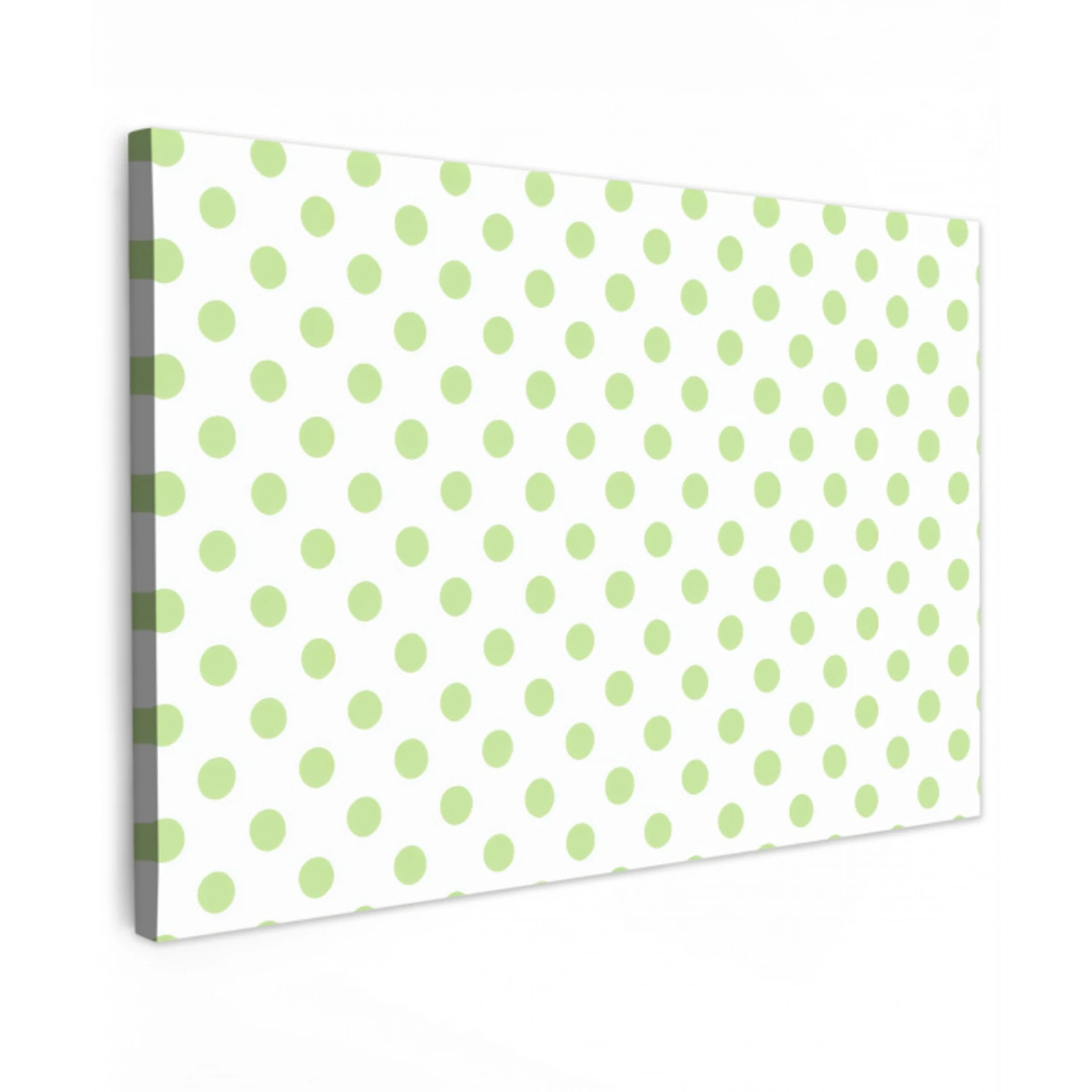 Dots - Klassiek - Groen Tuinposter op houten frame 2 cm dik klein 845 -3d
