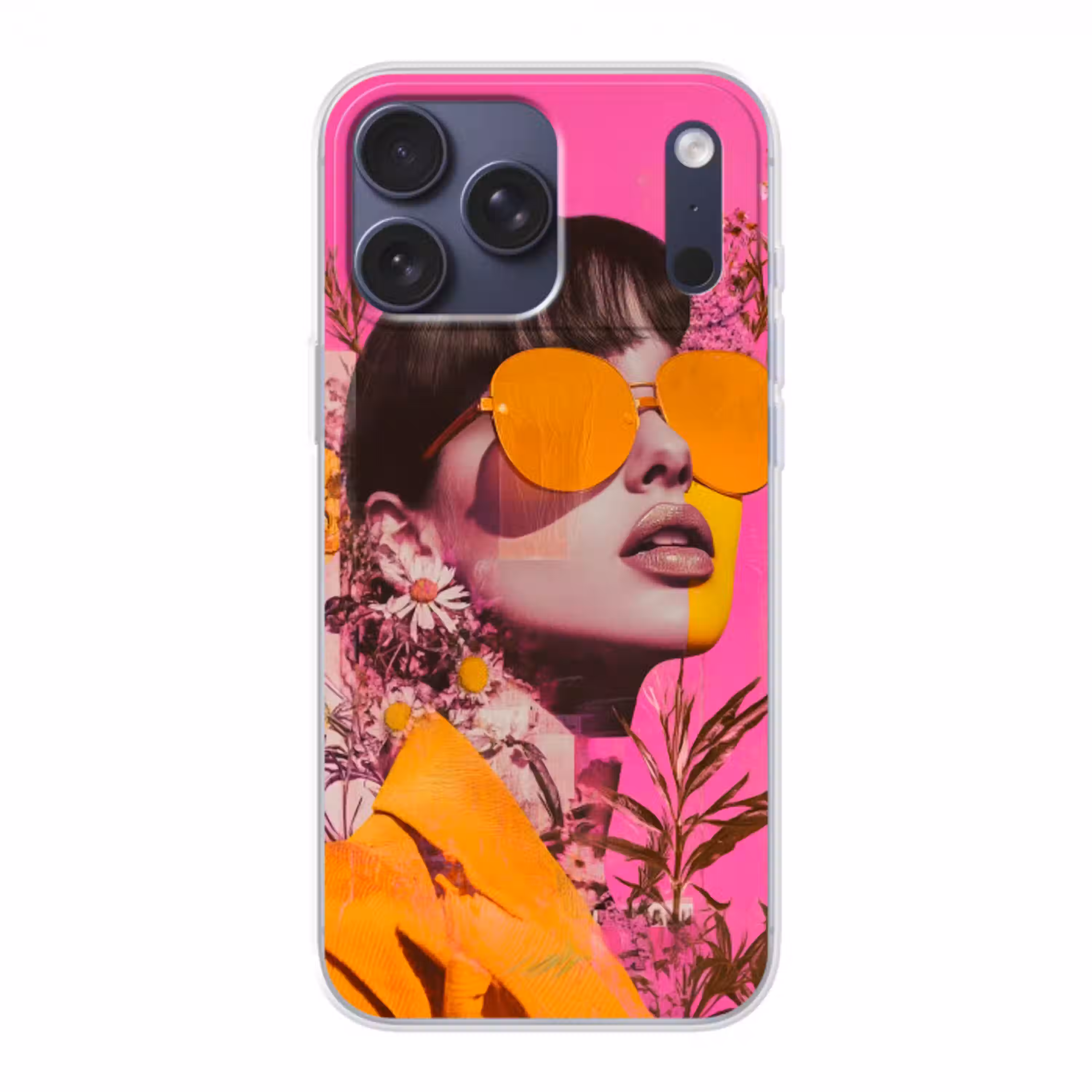 Zonnebril - Oranje - Vrouw - Planten Telefoonhoesje iPhone 17 Pro Max klein -3d