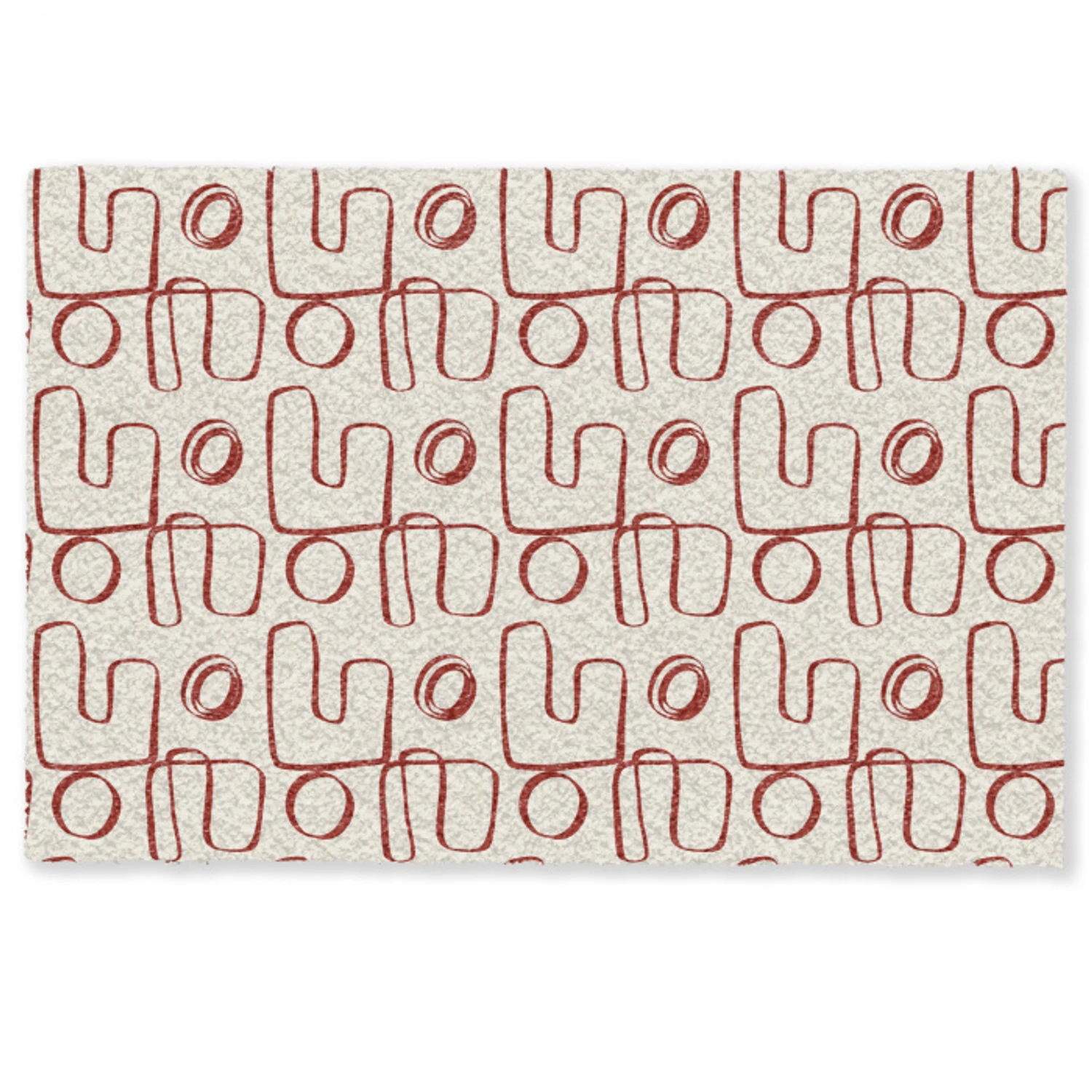 Abstract - Patroon - Beige - Rood Deurmat klein 898 -zkaufland3d