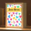 Hartjes - Kleurrijk - Patroon Light Box met kabel (Kinderlampje) klein -zzz_3d_website