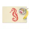 Zeepaardje - Rood - Fijne details Placemat vinyl groot -zzzproduct_Kitchenyeah-website