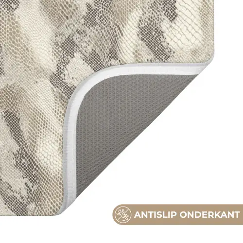 Slang - Patroon - Taupe WCmat klein 1009 -USP_AntislipNL