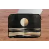 Maan - Cirkel - Goud laptophoes neopreen klein -tafel