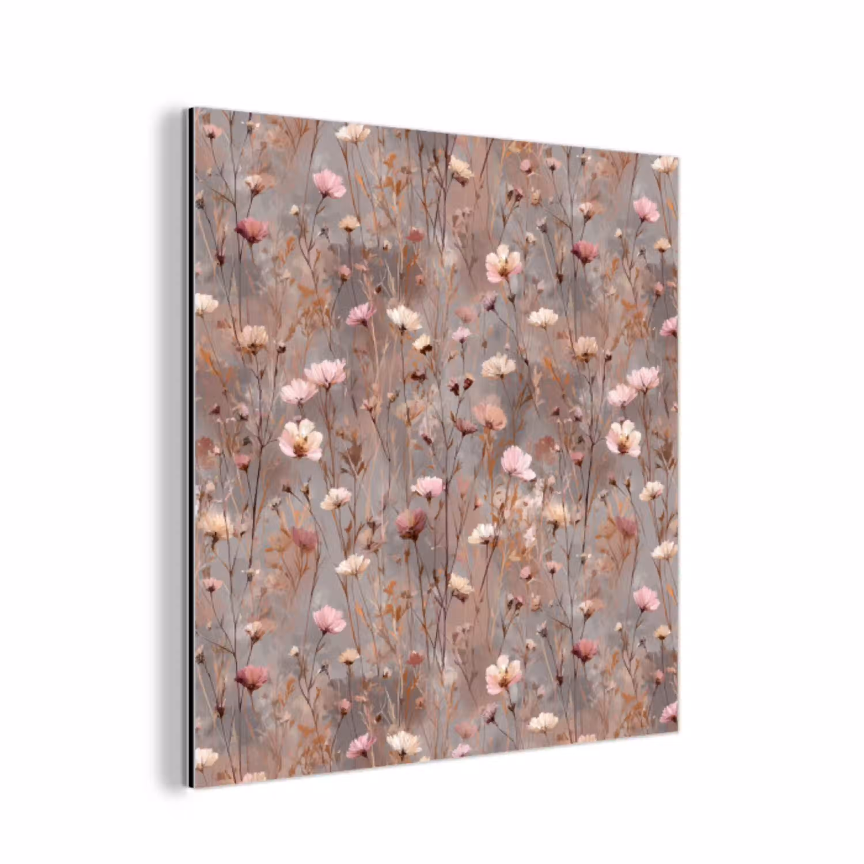 Bloemen - Wild - Pastel aluminium wit klein 46 -3d