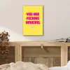 Geel - Valentijn - Tekst aluminium wit klein -sfeer3