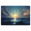 Meeuwen - Zee - Wolken -Blauw Placemat vinyl groot -zzsfeer1_Kitchenyeah-website
