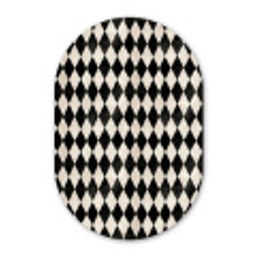 Klassiek - Patroon - Zwart Wandcirkel Ovaal Forex klein 630 -3d