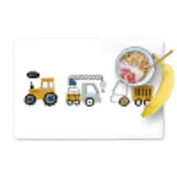Voertuigen - Kinderen - Jongens - Tractor Placemat vinyl groot -zzzproduct_Kitchenyeah-website