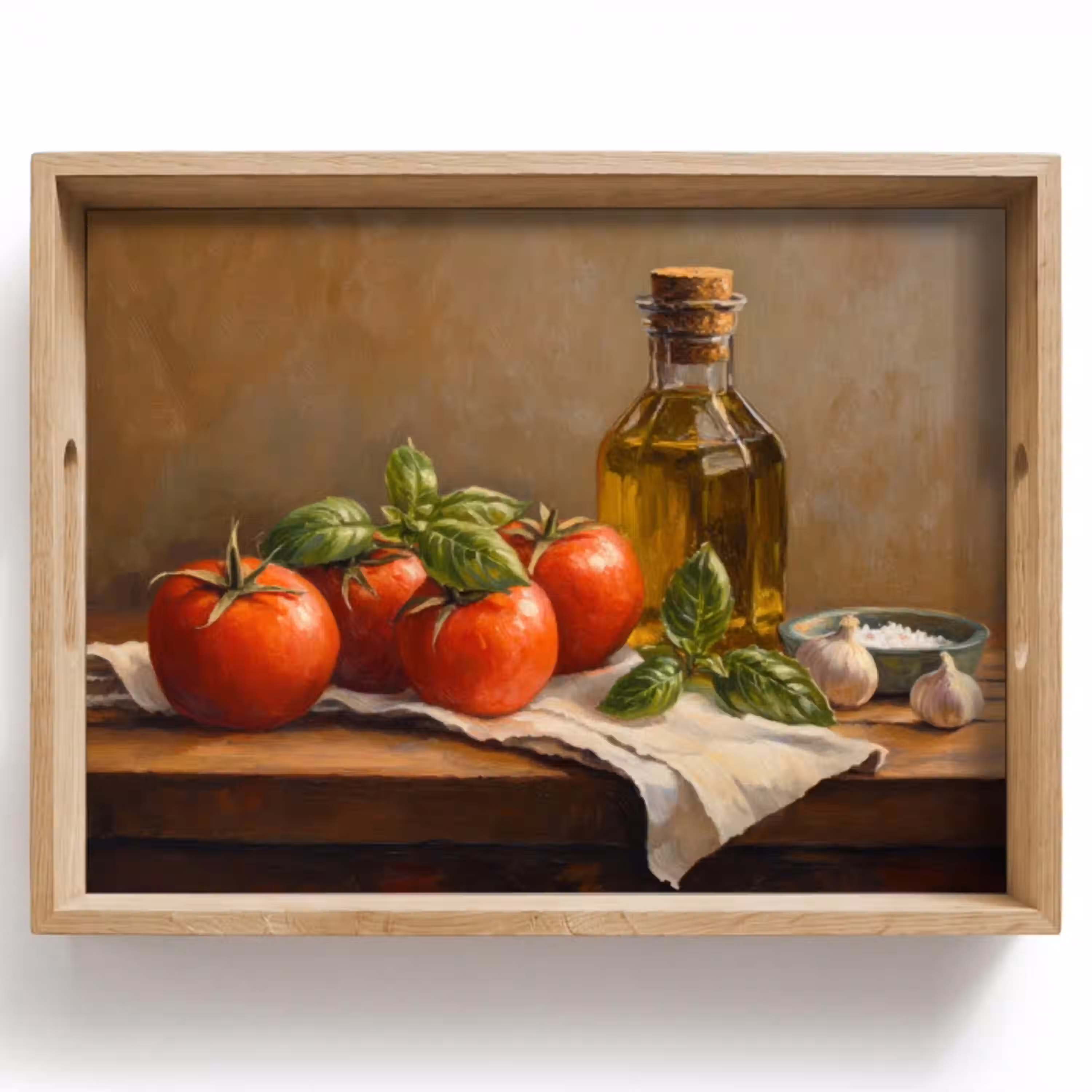 Tomaten - Olijfolie - Stilleven Dienblad Rechthoek middel -z3d_shopping