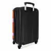 Abstract - Rode vormen NBS - Handbagage koffer - Kinderen Unisex middel -achterkant
