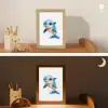 Dolfijn - Blauw - Water - Druppels Light Box met kabel klein -sfeer3_kind