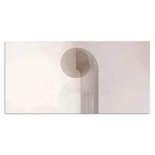 Minimalistisch - Cirkel - Lichtgrijs Muismat XXL klein -3d_leeg