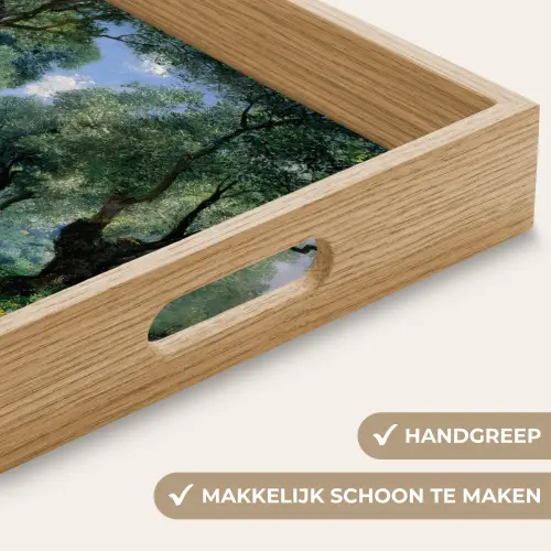 Pad - Bomen - Schaduw - Dienblad Rechthoek middel -USP_HandgreepNL