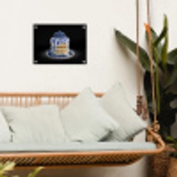 Pannenkoeken - Blauwe Bessen - Bord tuinposter los doek klein -sfeer7