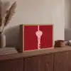 Love - Rood - Blokletters Light Box met batterij (Wandlamp) middel -sfeer2