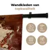 Wereldkaart - Koekjesdeeg - Warme baksfeer Wandkleed katoen klein -sfeer2