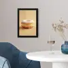 Donut - Romig - Poedersuiker - Beige fotolijst zwart zonder passe partout klein -sfeer4