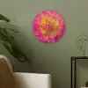 Roze - Dahlia - Kleurrijk Akoestische PET Vilt - Rond klein -sfeer2