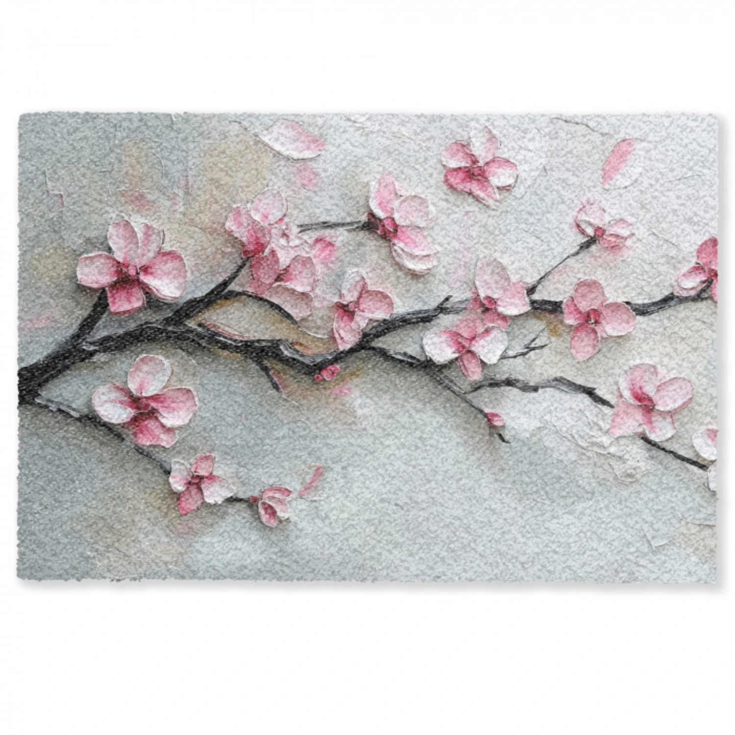 Bloesem - Kunstzinnig - Roze - Sakura Deurmat klein -zkaufland3d