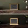 Beton - Patroon - Zwart Light Box met kabel (Tafellamp) klein -sfeer3
