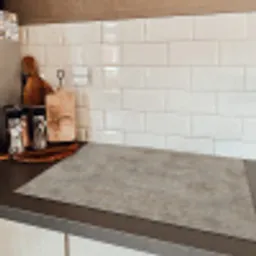 Retro - Beton - Patroon Inductie beschermer vinyl 3mm klein 276 -sfeer3