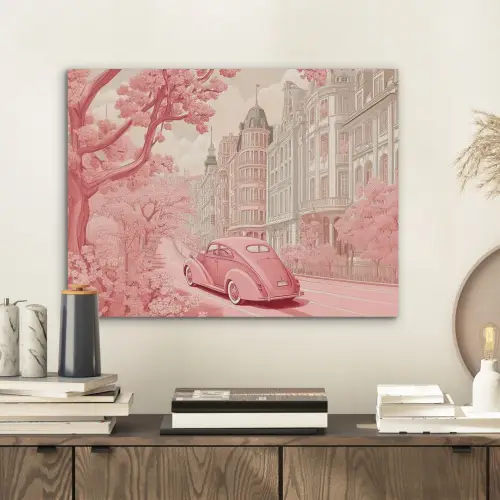 City - Car - Pink PET vilt klein -sfeer1