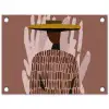 Abstract - Figuur - Illustratie - Hoed tuinposter los doek klein -3d
