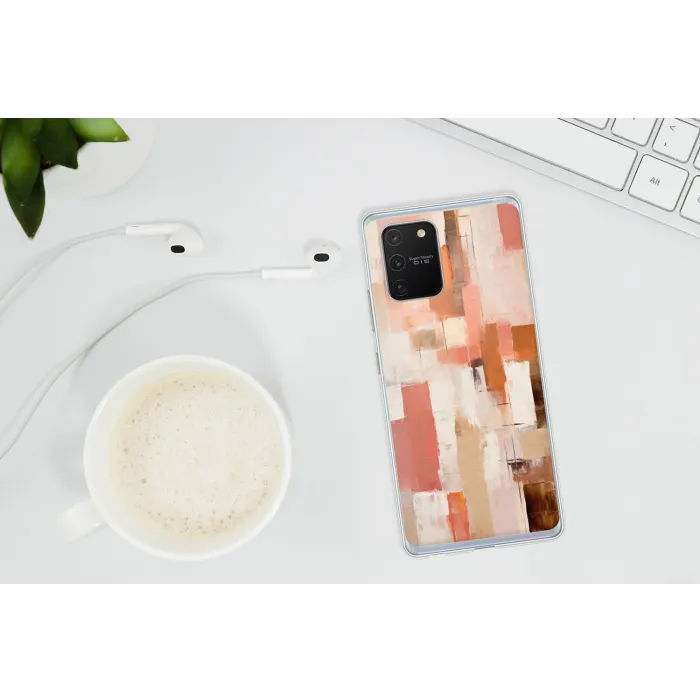 Kunst - Roze - Abstract Telefoonhoesje Samsung Galaxy S10 Lite klein -oordopS10Lite