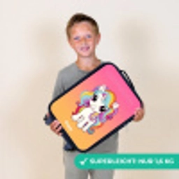 Kleine eenhoorn met regenboog kleuren Kinderkoffer - Zwart klein -sfeer4_DE