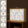 Hartjes - Kleurrijk - Patroon - Levendig Light Box met batterij (Wandlamp kind) middel -USP_websiteoverzichtNL