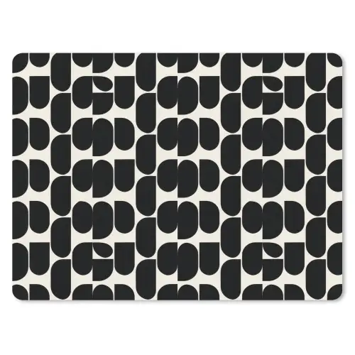 Modern - Patroon - Zwart muismat rubber klein 262 -3d