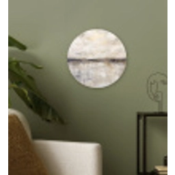 Landschap - Horizon - Natuur - Abstract - Neutraal Wandcirkel kunststof plaat 5mm dik klein -sfeer3
