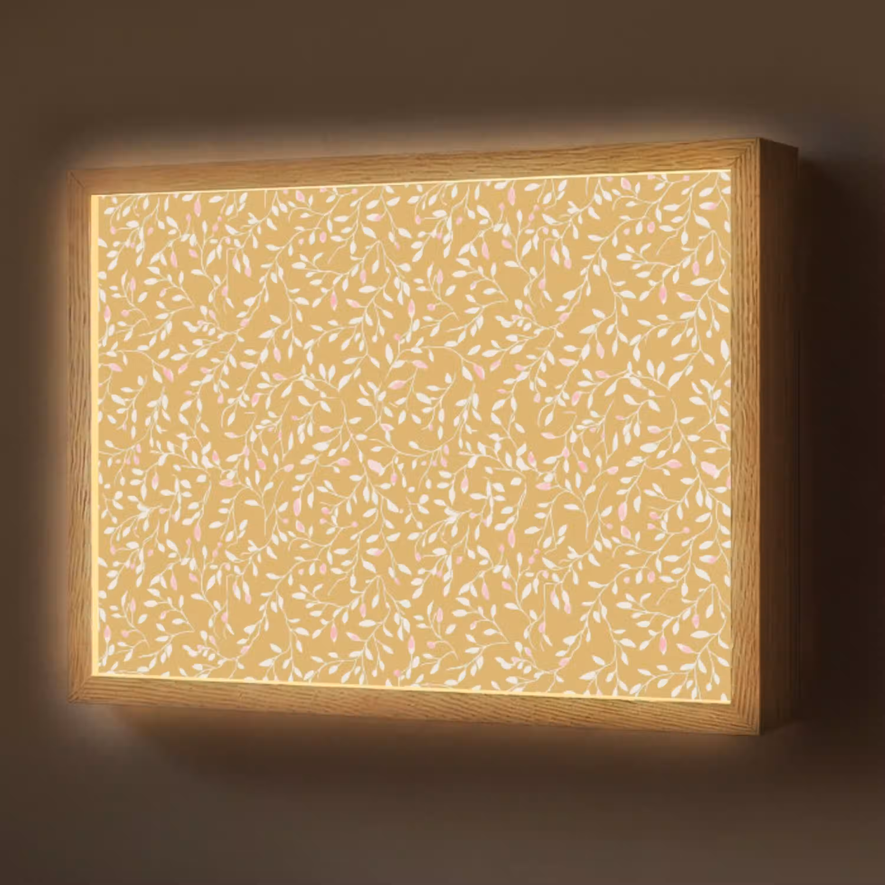Takjes - Patroon - Oker Light Box met batterij (Wandlamp) middel 907 -z3d_website