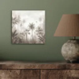 Jungle - Palmbomen - Natuur aluminium wit klein -sfeer2