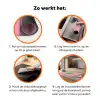 Blad - Groen - Illustratie - Minimalistisch Inductie beschermer vinyl 3mm klein -zzzzzzz-td-werking