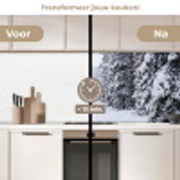 Bos - Winter - Sneeuw - Pad - Natuur keuken achterwand 2 middel -voor-na2_NL