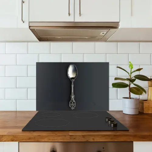 Lepel - Zilver - Metaal keuken achterwand spatscherm klein -sfeer2