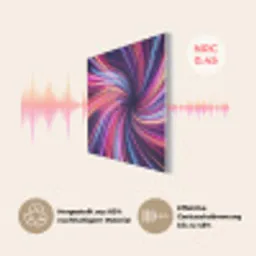 Abstract - Swirl - Futuristic - Neon PET vilt klein -USP_DE