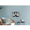 Vrouw - Lolly - Zwart Muursticker klein -plant