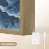Golven - Blauw - Schuim Light Box met batterij (Wandlamp) middel -USP_websiteoplaadbaarNL