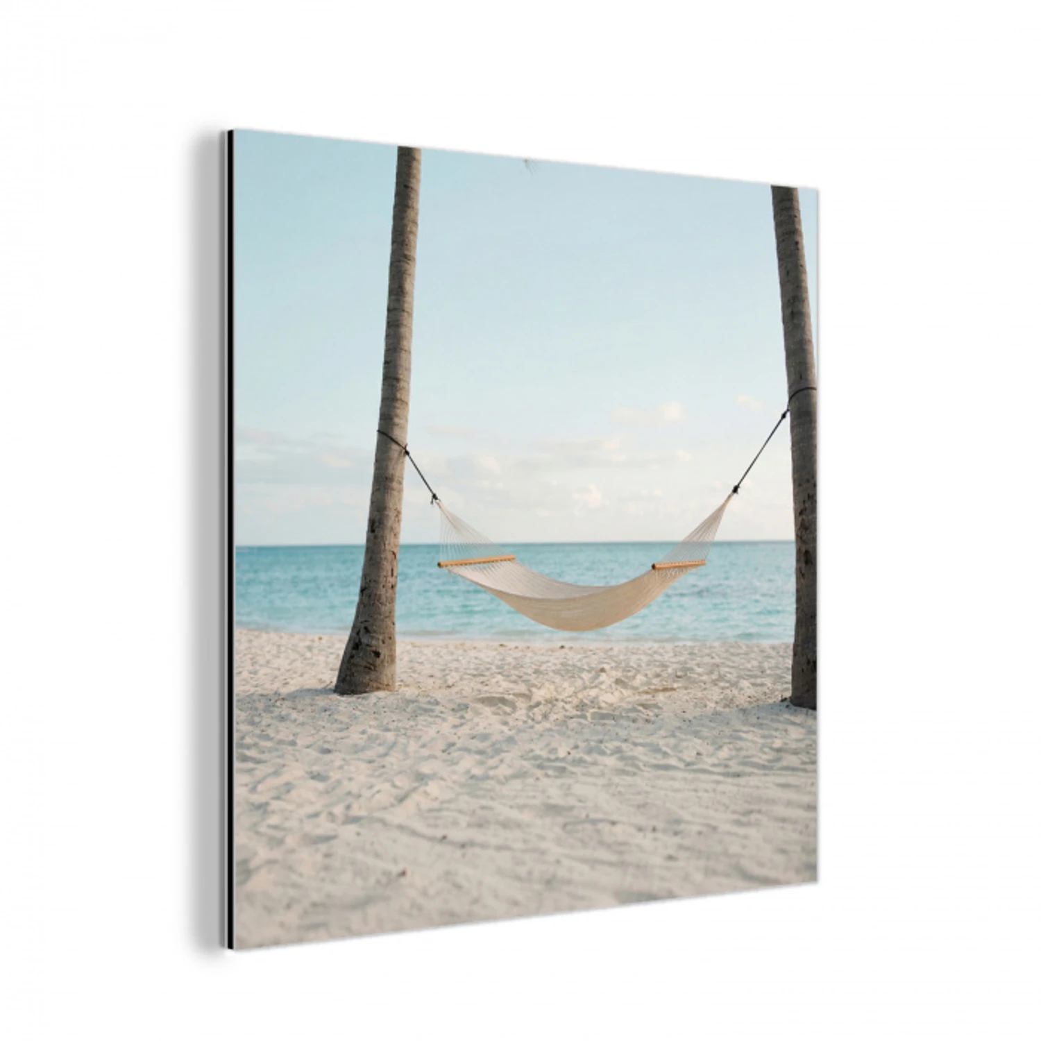 Hangmat - Strand - Wit aluminium wit klein -3d