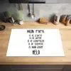 Quotes - Papa is mijn grote held - Spreuken - Papa Inductie beschermer vinyl 3mm klein -sfeer5