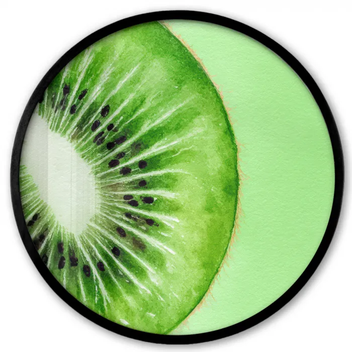 Kiwi - Groen - Fris Fotolijst rond zonder passe partout klein -3d