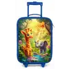 Giraf en olifant bij beekje in de Jungle Kinderkoffer - Blauw klein -zz3dotto