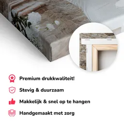 Foto op canvas randen