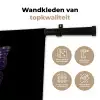 Vlinder - Paars - Levendig Wandkleed katoen klein -sfeer2