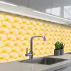 Art Deco - Design - Schelp - Geel keuken achterwand 2 middel 871 -3d_schuin
