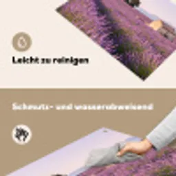 Lavendel - Landschap - Sereen - Paars Inductie beschemer met haakjes klein -ky-schoon-de